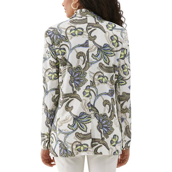 Plus Size Ella Rafaella® Batik Patch Pocket Blazer Jacket - Boscov's