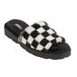 Womens Kensie Checkered Slide Slippers - image 1