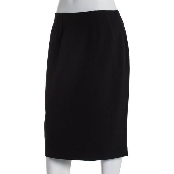 Petite Kasper Stretch Crepe Slim Suit Separates Skirt - image 