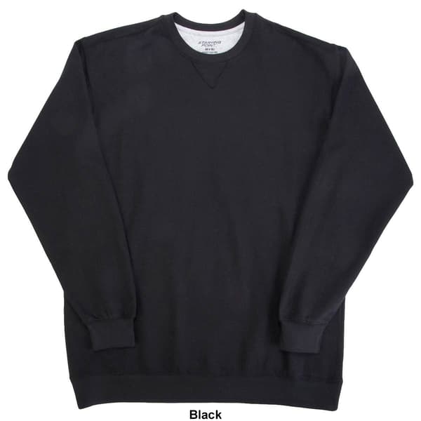 Mens Big &amp; Tall Starting Point Crew Neck Fleece Shirt