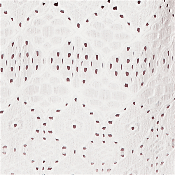 Womens Alfred Dunner Vintage Charm Geometric Eyelet Blouse