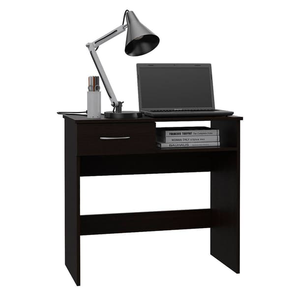 FM FURNITURE Plano Black Wengue 2pc. Home Office Set