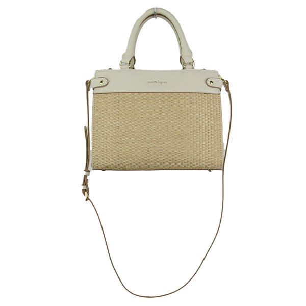 Nanette Lepore Erika Straw Square Satchel - image 