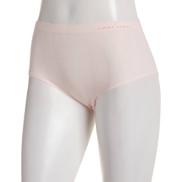 Womens Laura Ashley(R) Pointelle Laser Brief Panties LS8350LJ