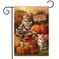 Briarwood Lane Fall Kittens w/ Apples & Pumpkins Garden Flag - image 1