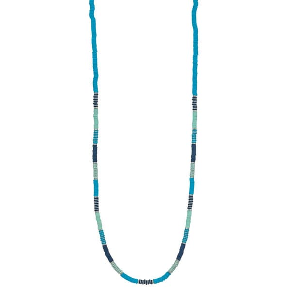 Ashley Cooper(tm) Multi Blue Color Block Long Necklace - image 