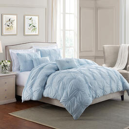 Swift Home Premium Floral Pintuck Comforter Set