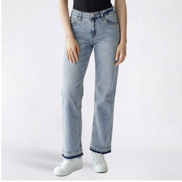 Juniors YMI Low Rise Wide Leg Release Hem Jeans