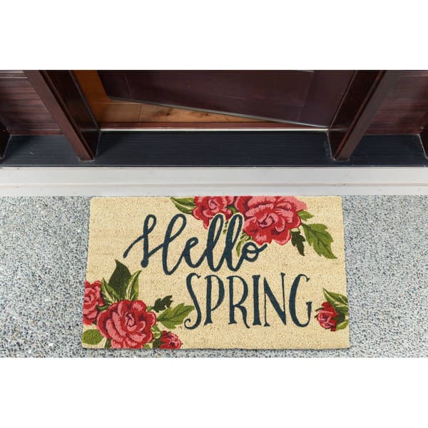 Design Imports Hello Spring Doormat