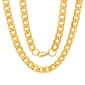 Mens Steeltime 18kt. Gold Plated Cuban Chain Necklace - image 1
