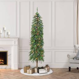 Puleo International 6ft. Pre-Lit Alpine Artificial Christmas Tree
