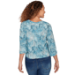 Womens Skye’s the Limit Fresh Start 3/4 Sleeve Abstract Tee - image 2