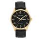 Mens Armitron Easy Reader Black Leather Strap Watch-20-5355BKGPBK - image 1