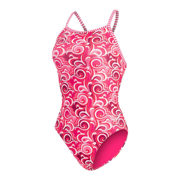Womens Dolfin® Uglies V-2 Back Cascade One Piece Swimsuit