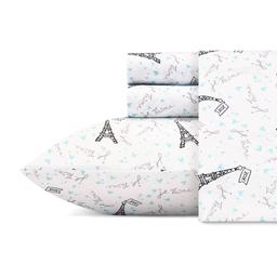 Betsey Johnson Je Taime Paris Microfiber Sheet Set
