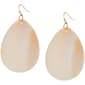 Ashley Cooper(tm) Gold Plated White Shell Teardrop Earrings - image 1