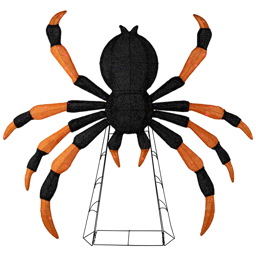 Northlight Black & Orange Lighted Spider Halloween Decor