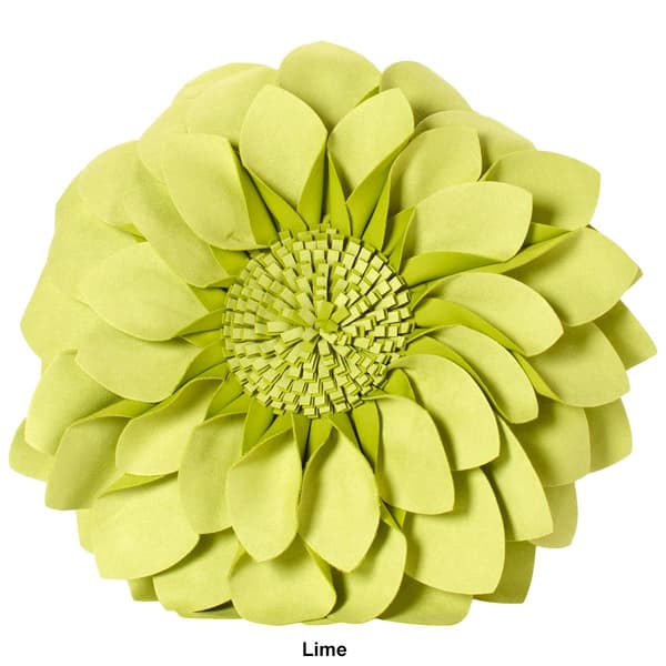 Mina Victory by Nourison Velvet Flower Round Pillow
