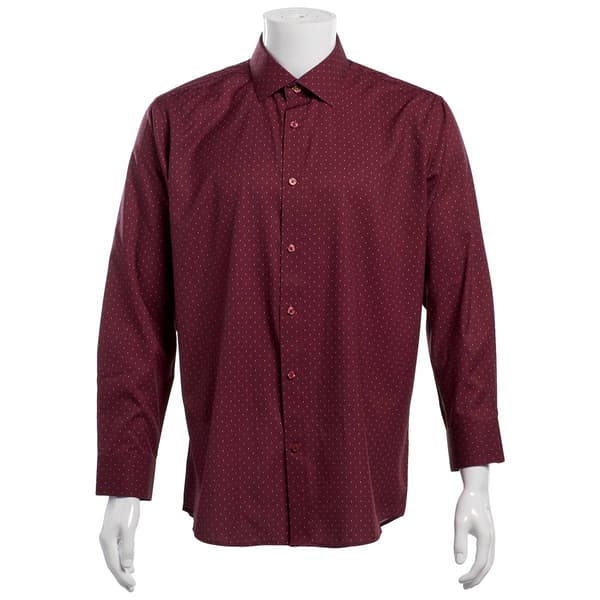 Mens Tom Baine Regular Fit Performance Dress Shirt - Burgundy - image 