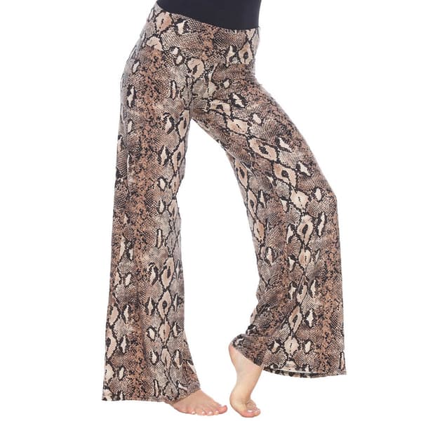 Womens White Mark Brown Printed Palazzo Pants