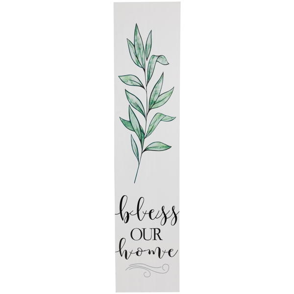 Northlight 36in. Bless Our Home Wooden Porch Board Sign