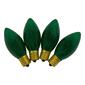 Northlight Seasonal 4pk. C9 Green Transparent Replacement Bulbs - image 3
