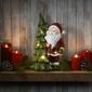 National Tree 17in. Lighted Santa With Christmas Tree - image 2