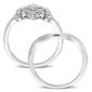 Diamond Classics&#8482; 1/5ctw. Diamond Silver Bridal Ring Set - image 4