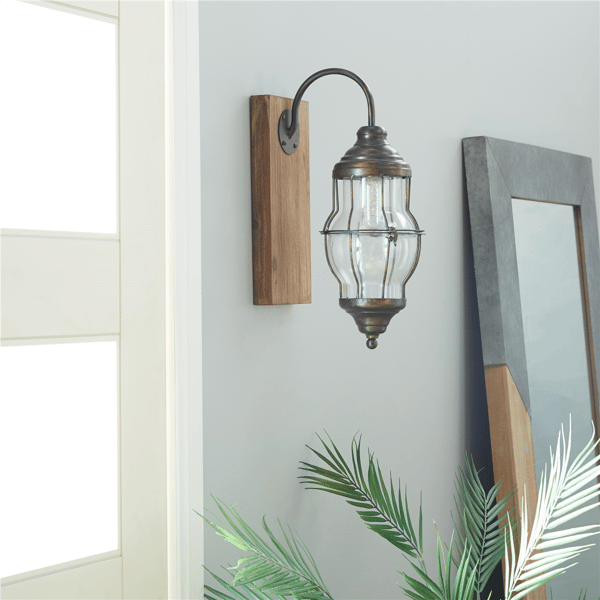 9th & Pike® Industrial Brown Metal Accent Lamp