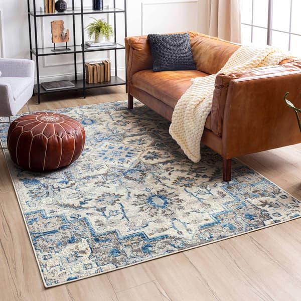 Mohawk Home Pyramus Blue Large Area Rug