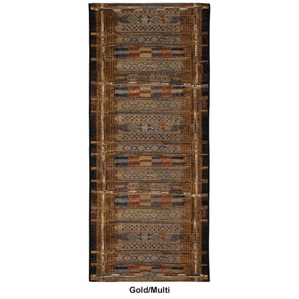 Liora Manne Esencia Tribal Stripe Rectangular Runner