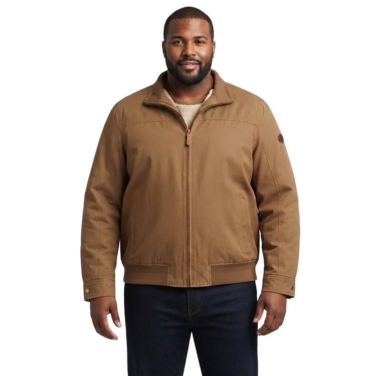 Mens Big & Tall London Fog Microfiber Sherpa Lined Bomber Jacket