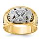 Mens Diamond Classics&#40;tm&#41; 10kt Diamond 32nd Scottish Rite Eagle Ring - image 1