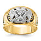 Mens Diamond Classics(tm) 10kt Diamond 32nd Scottish Rite Eagle Ring - image 1