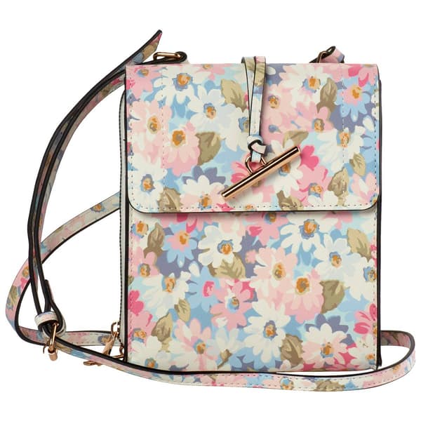 DS Fashion NY Floral Organizer Crossbody