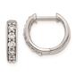 Pure Fire 14kt. Gold Lab Grown Diamond Hinged Hoop Earrings - image 1