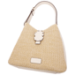 Tommy Bahama Logo Tab Raffia Hobo Bag with Pineapple Accent - image 8