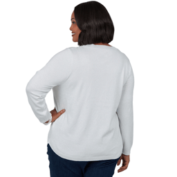 Plus Size Emaline Holiday Festivities Penguin Graphic Sweater