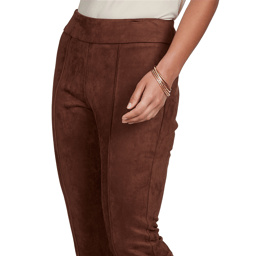 Womens Ruby Rd. English Countryside Suede Knit Front Seam Pants