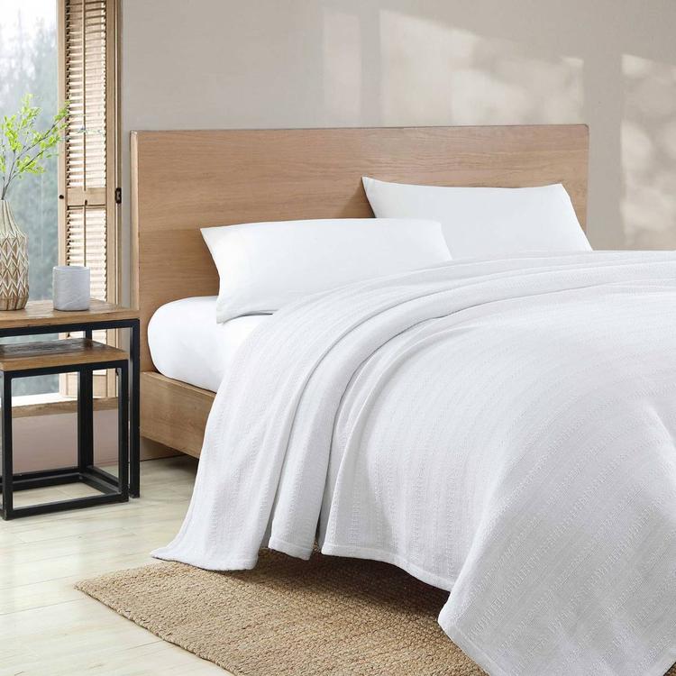 Eddie Bauer Variegated Weave Stripe Blanket