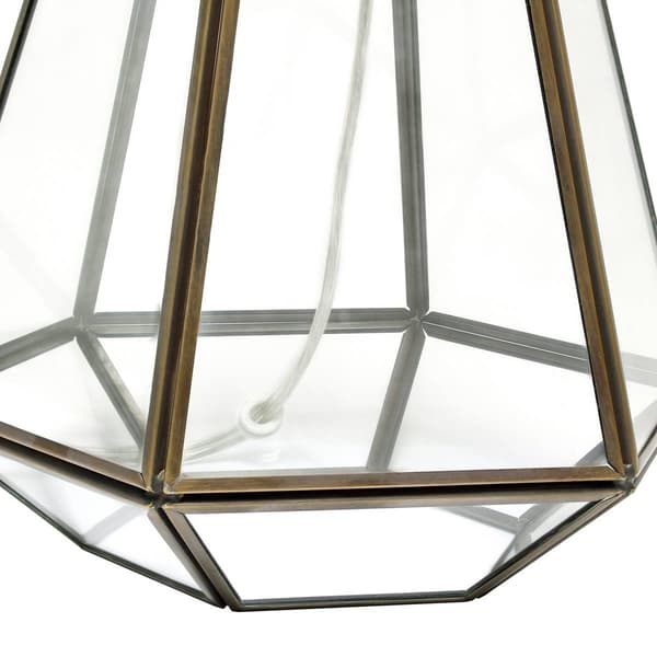 Lalia Home Barnlitt Transparent Triagonal Table Lamp