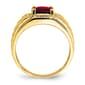 Mens Gentlemen&#8217;s Classics&#8482; 14kt. Gold 2 1/2ctw. Ruby Ring - image 2