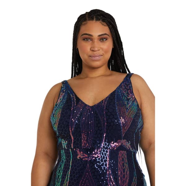 Plus Size R&M Richards Nightway Sequined Gown