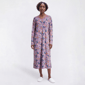 Womens MUK LUKS(R) Long Sleeve Fall Floral V-Neck Nightgown - image 1