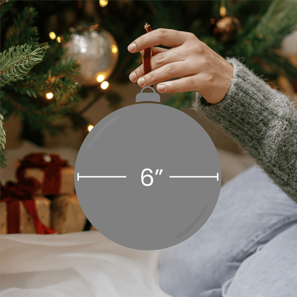 Northlight Frosted Pine Christmas Ball Ornament - 6in.