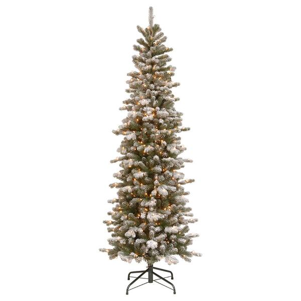 National Tree 7.5ft. Snowy Sheffield Spruce Christmas Tree - image 