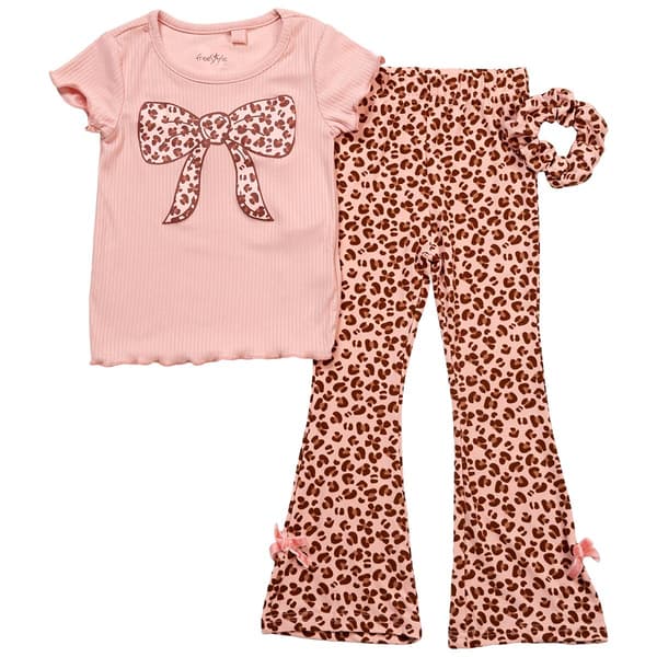 Toddler Girl Freestyle Revolution 2pc. Leopard & Bow Leggings Set - image 