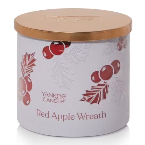 Yankee Candle® 14.5oz. 3Wick Red Apple Wreath Candle Boscov's