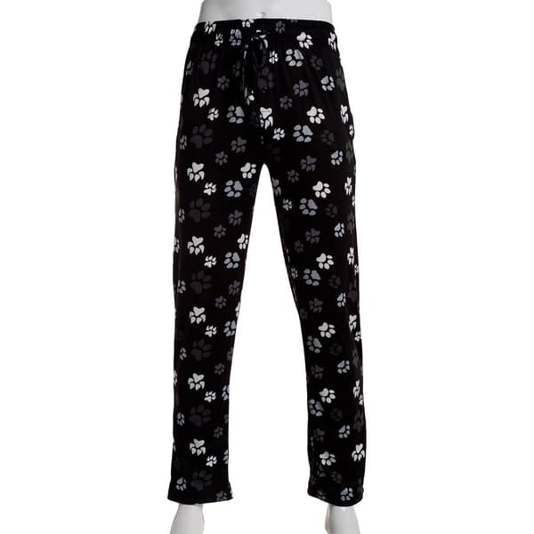 Mens Big & Tall Preswick & Moore(R) Paw Prints Pajama Pants - image 