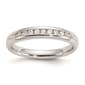 Pure Fire 14kt. White Gold Lab Grown 11-Stone Channel Band - image 2
